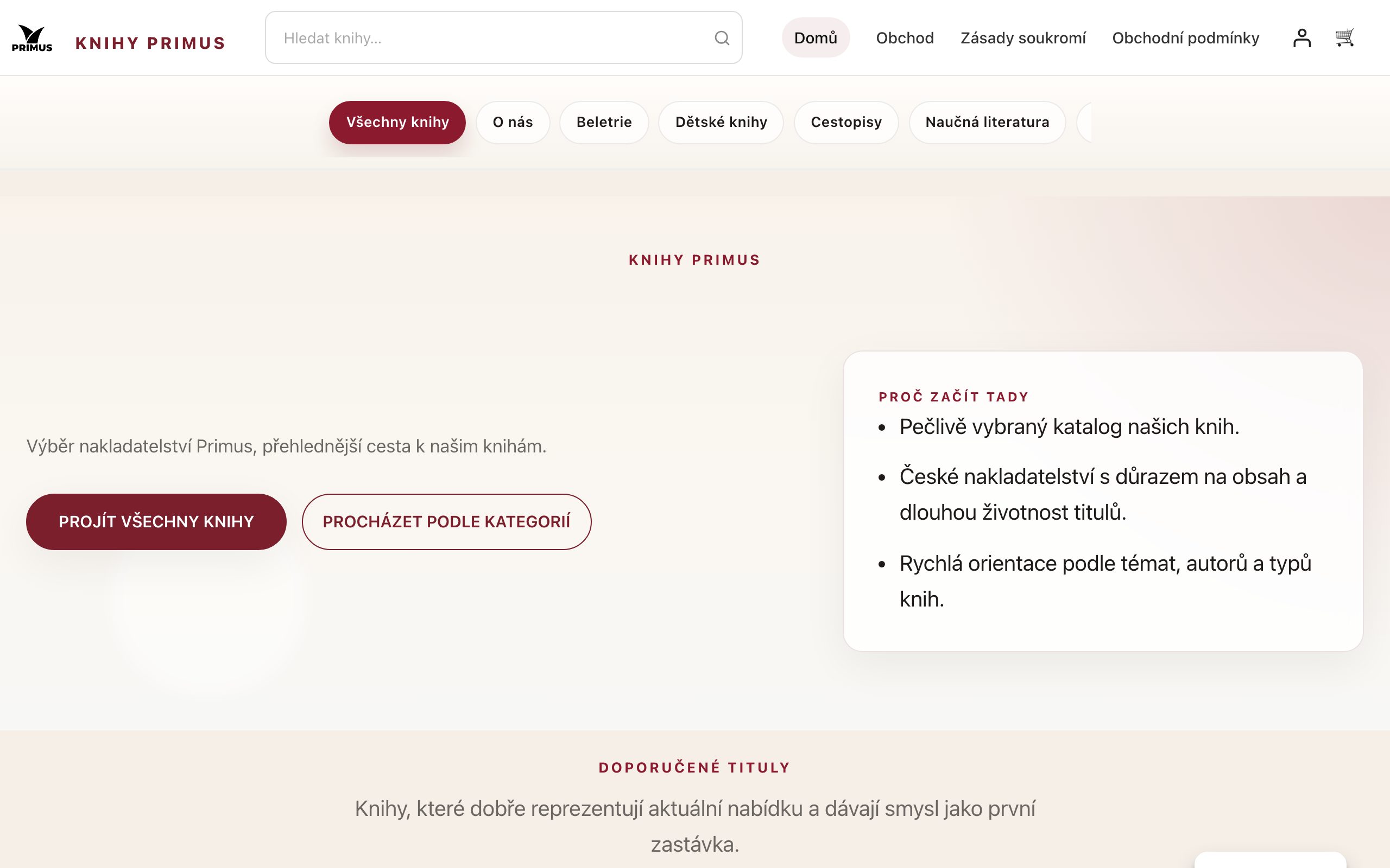 Náhled e-shopu Knihy Primus